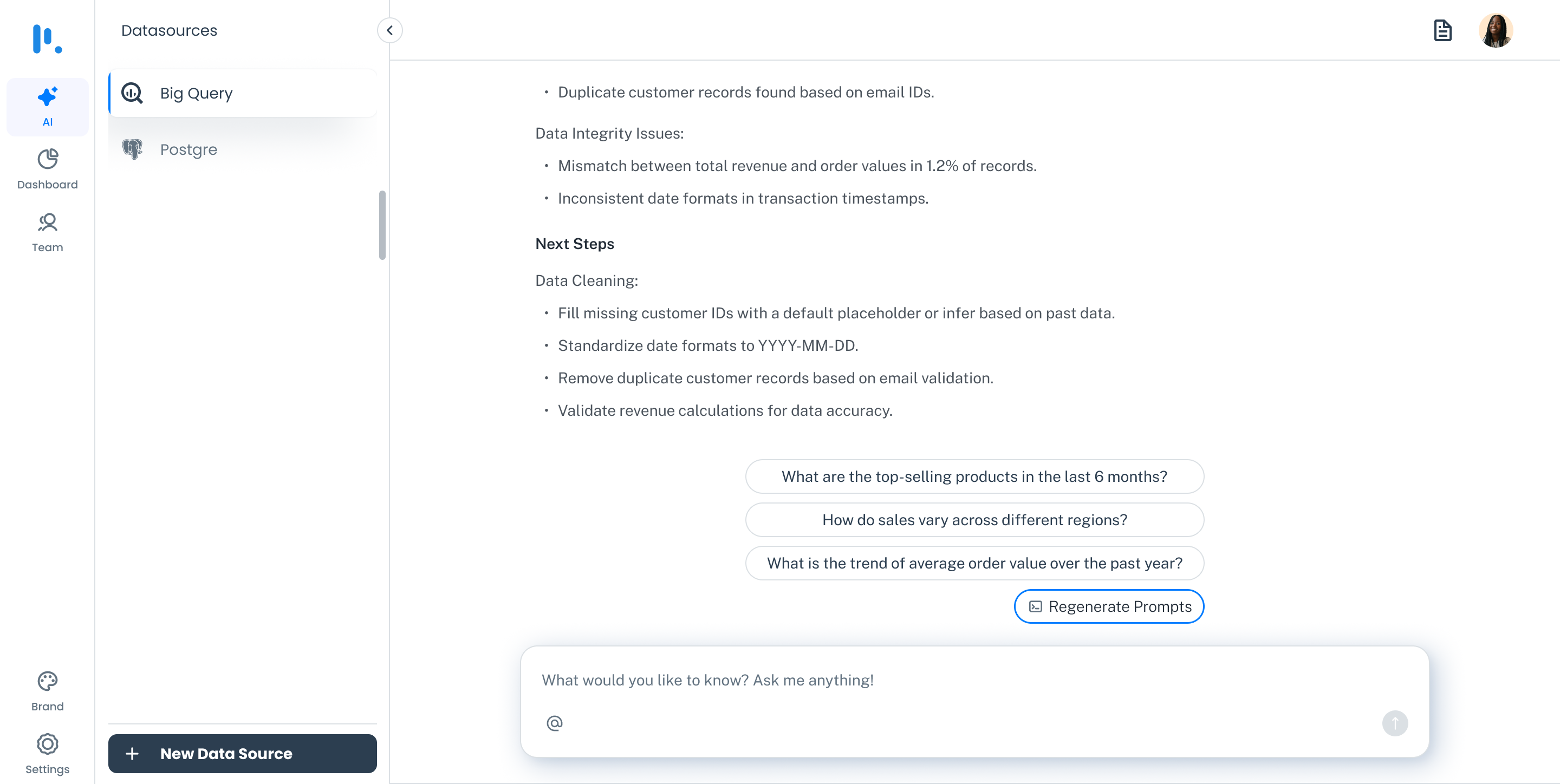 Query interface